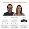 Ergodyne SAGA, Safety Glasses, Anti-Fog, Smoke Lens, Matte Black Frame, Frameless SAGA-AFAS - alternate 5